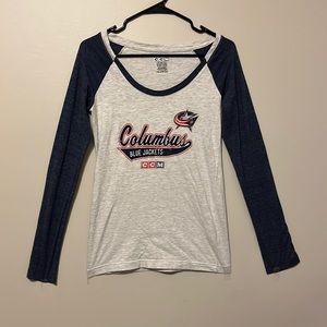 Long sleeve Women’s Columbus Blue Jackets tee